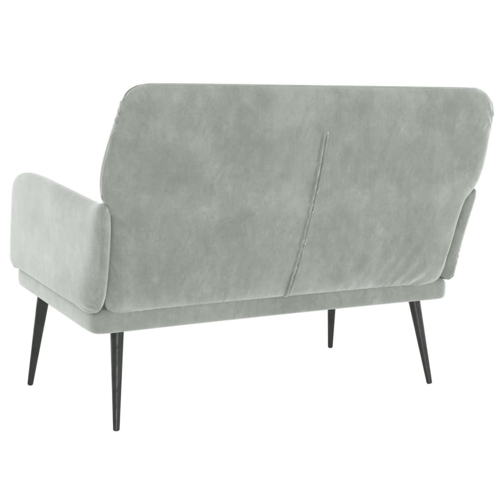 Sitzbank Schwarz 108x79x79 cm Samt