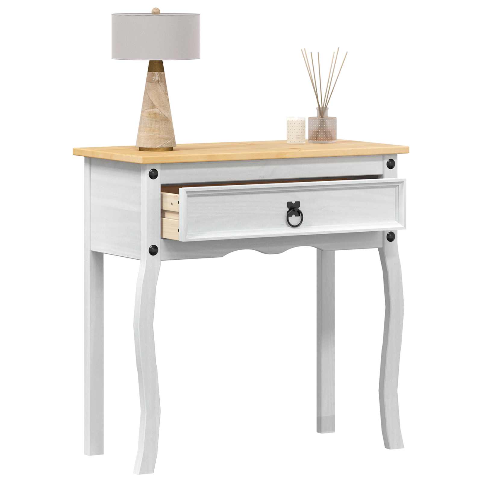 Konsolentisch Corona 73x35x73 cm Massivholz Kiefer