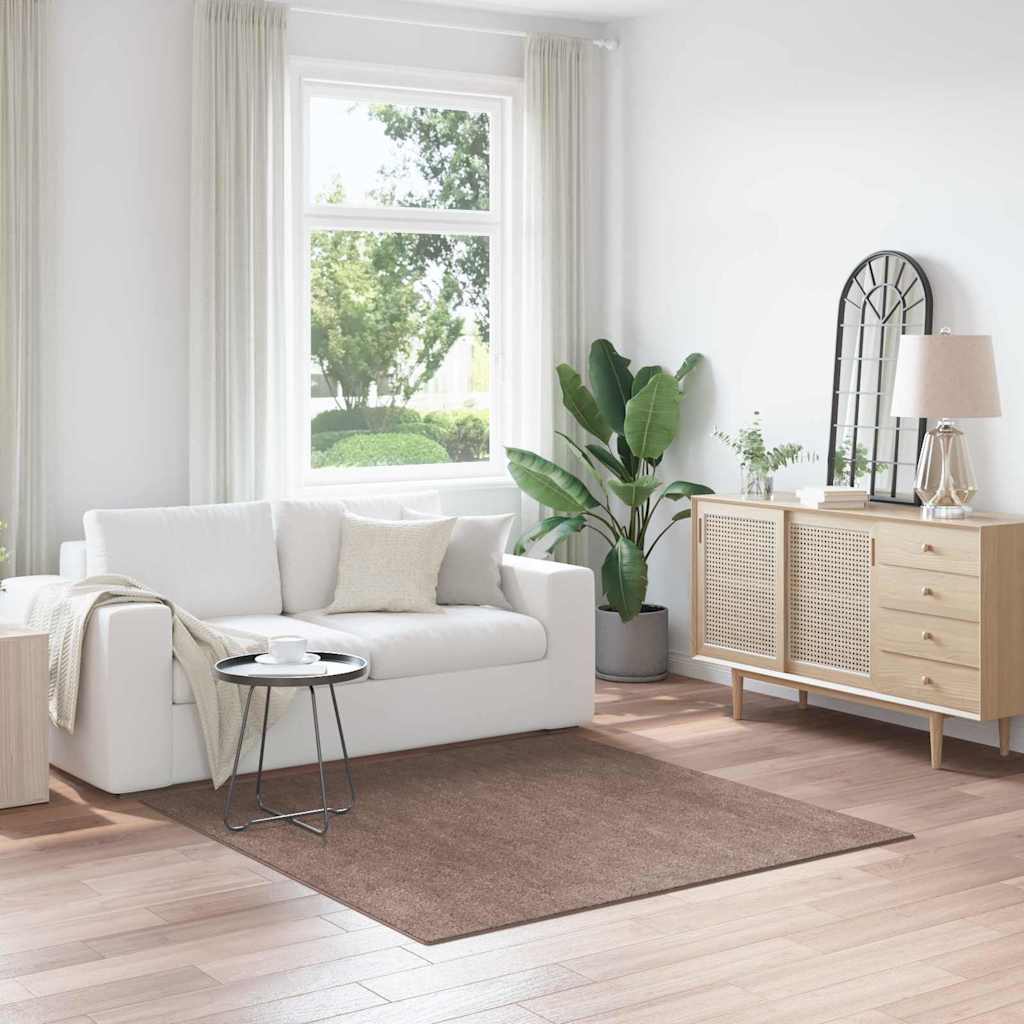 Anti-Rutsch Shaggy Teppich Dunkelgrau 200 x 200 cm PP
