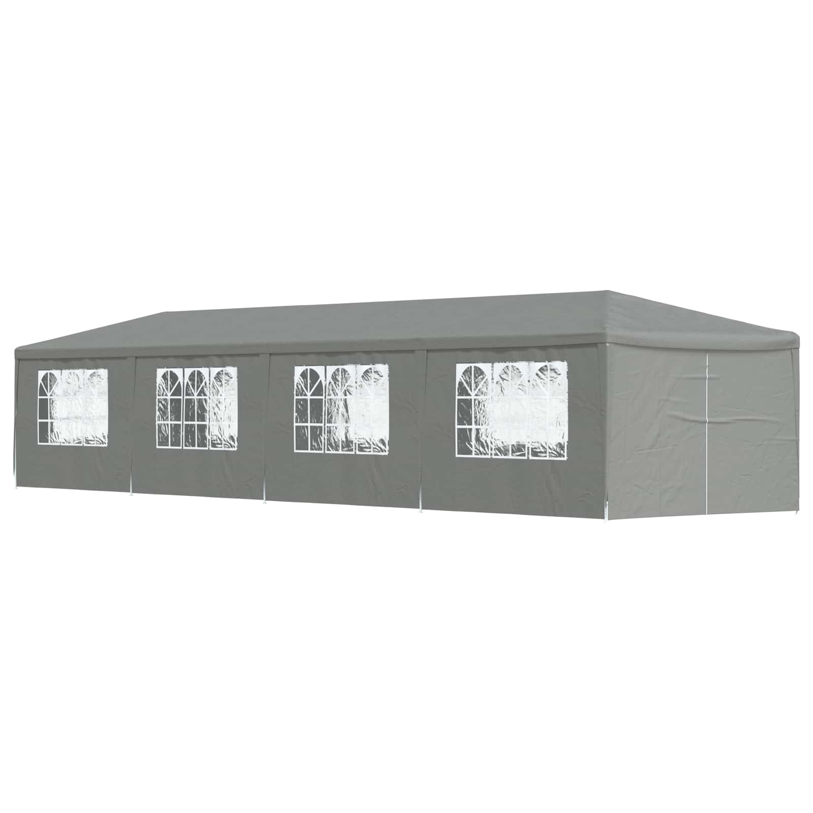 Party-Zelt 400 x 300 x 255 cm Rot PE und Stahl