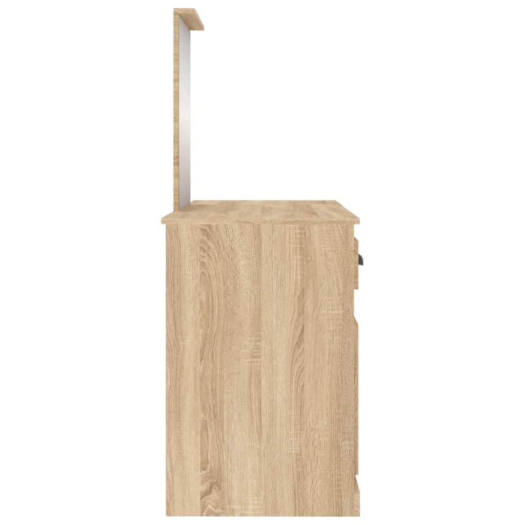Schminktisch mit Spiegel Weiß 130x50x132,5 cm