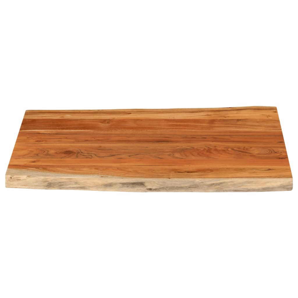 Tischplatte 40x40x2,5 cm Rechteckig Massivholz Akazie Baumkante