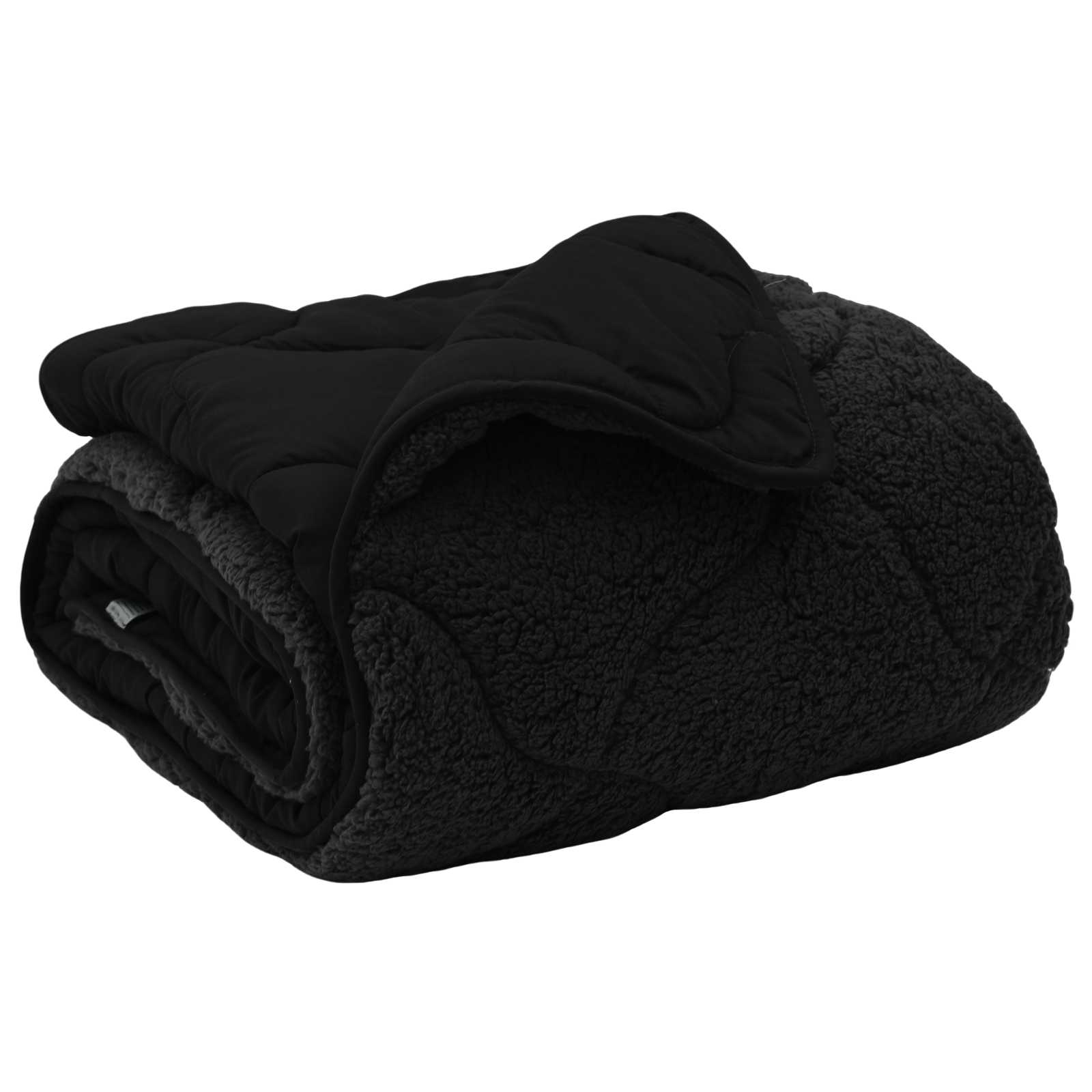 Ganzjahresbettdecke Gepolstert Anthrazit 135 x 200 cm