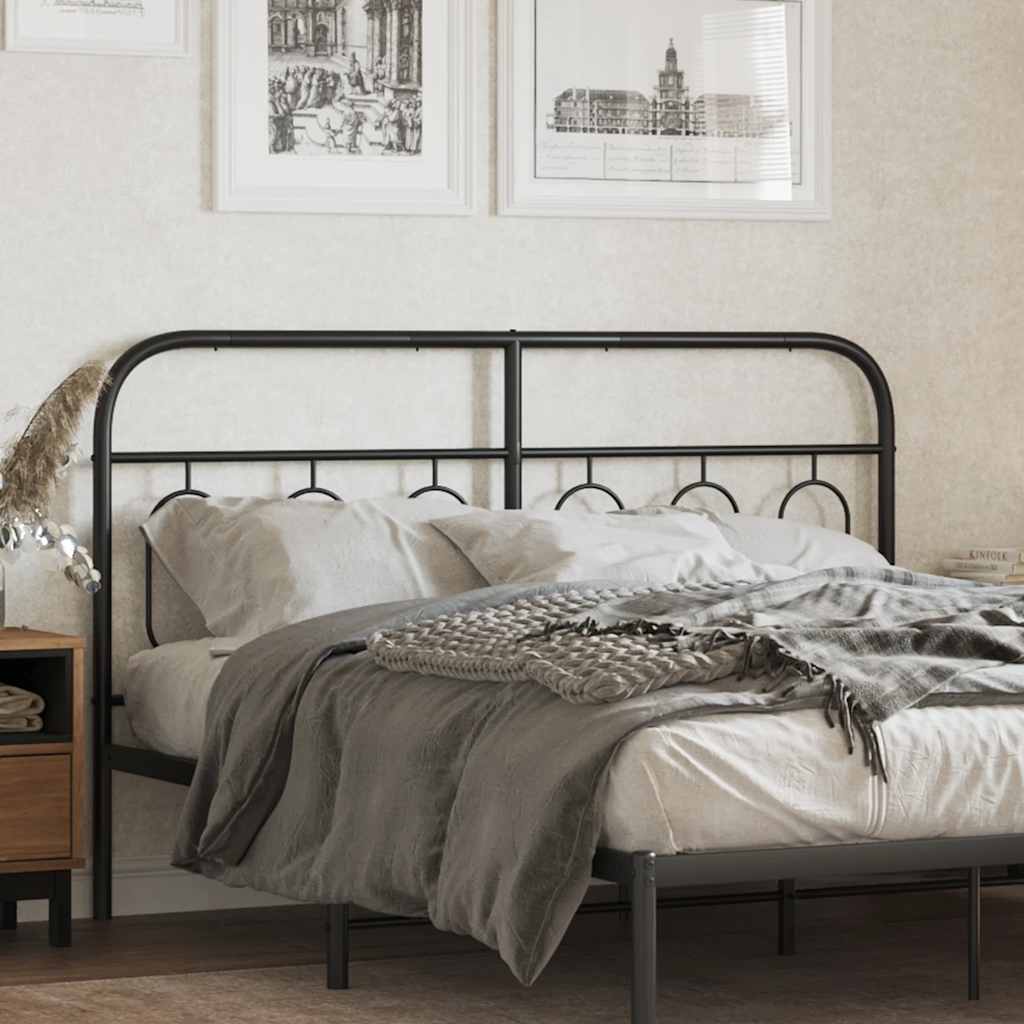 Ersatz-Kopfteil Metall Schwarz 75 cm