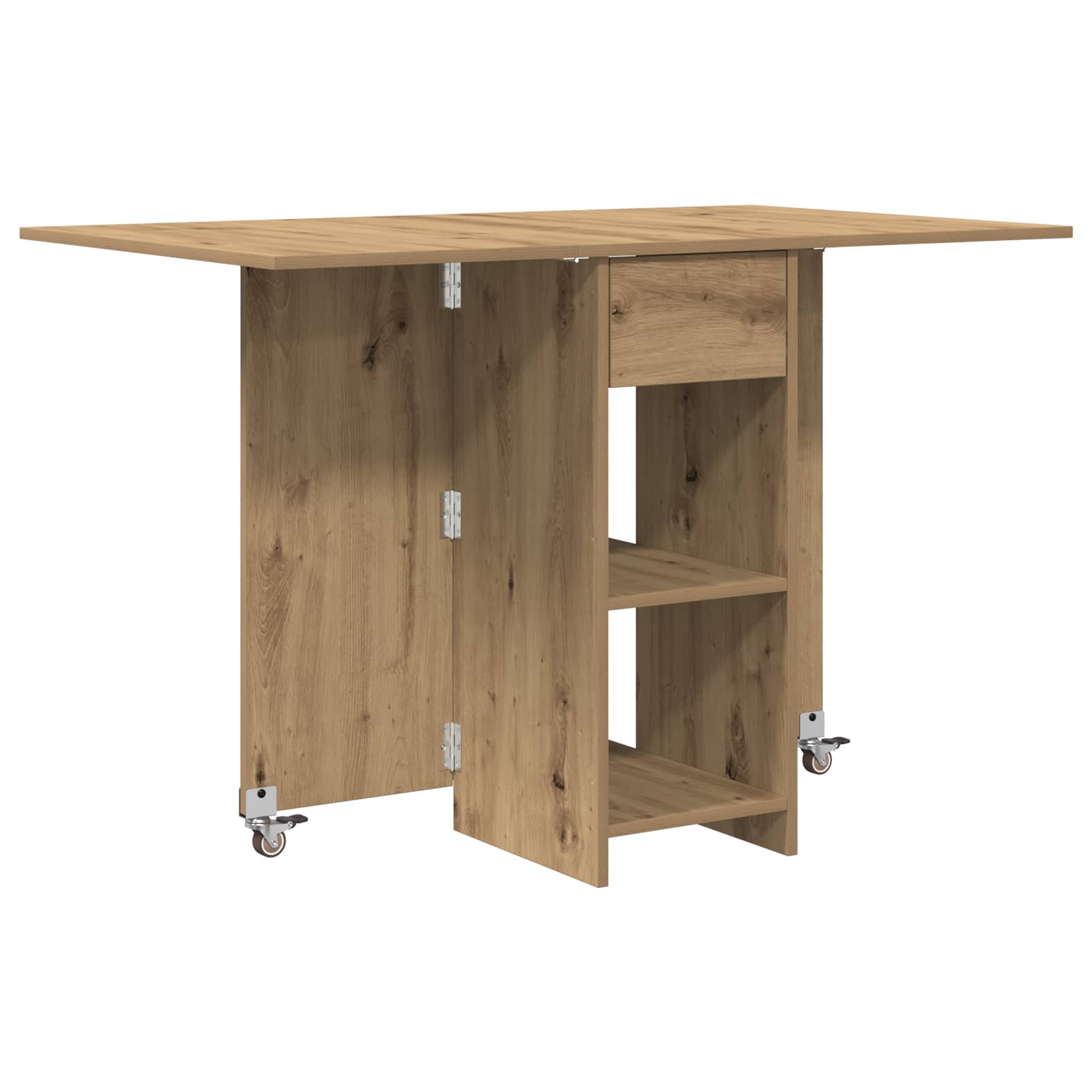 Esstisch 115 x 70 x 75 cm Holzwerkstoff Weiß Rechtwinklig