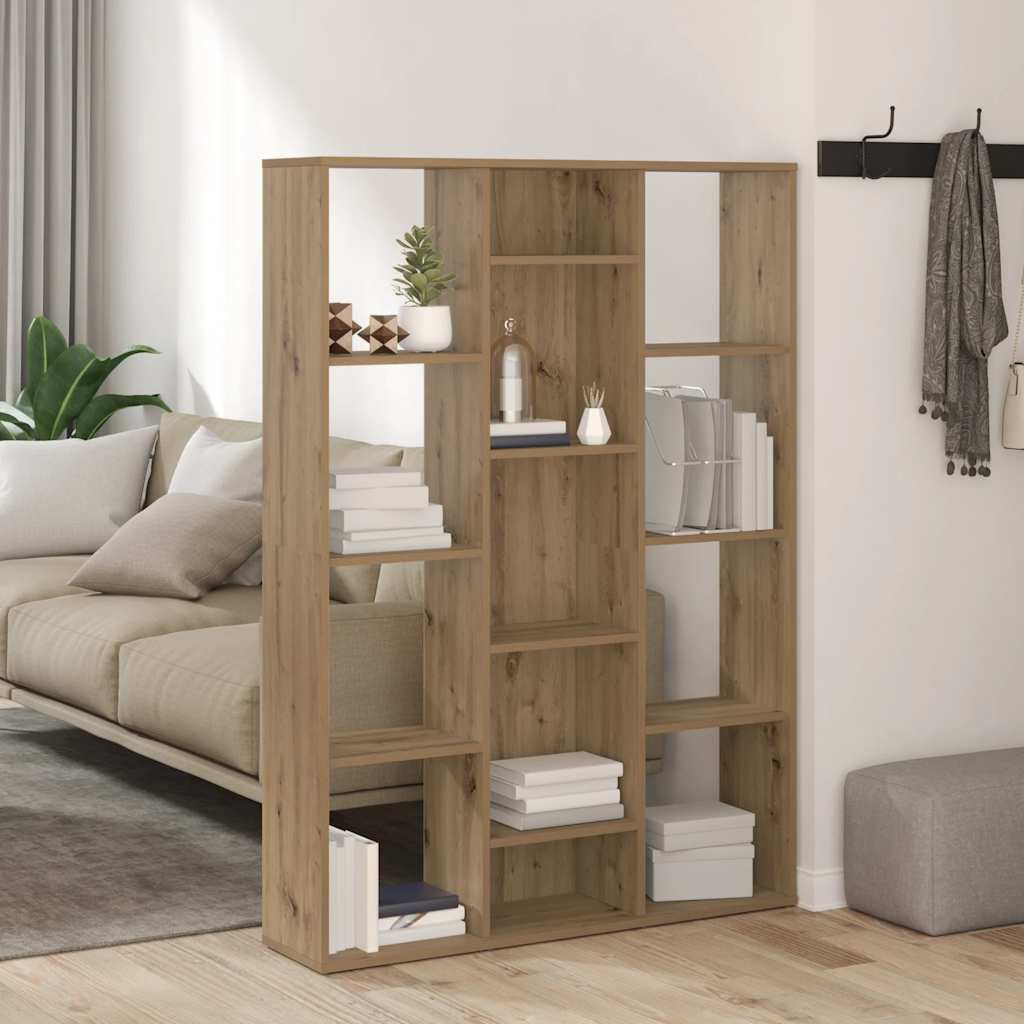 Raumteiler/Bücherregal Weiß 100x24x140 cm Holzwerkstoff