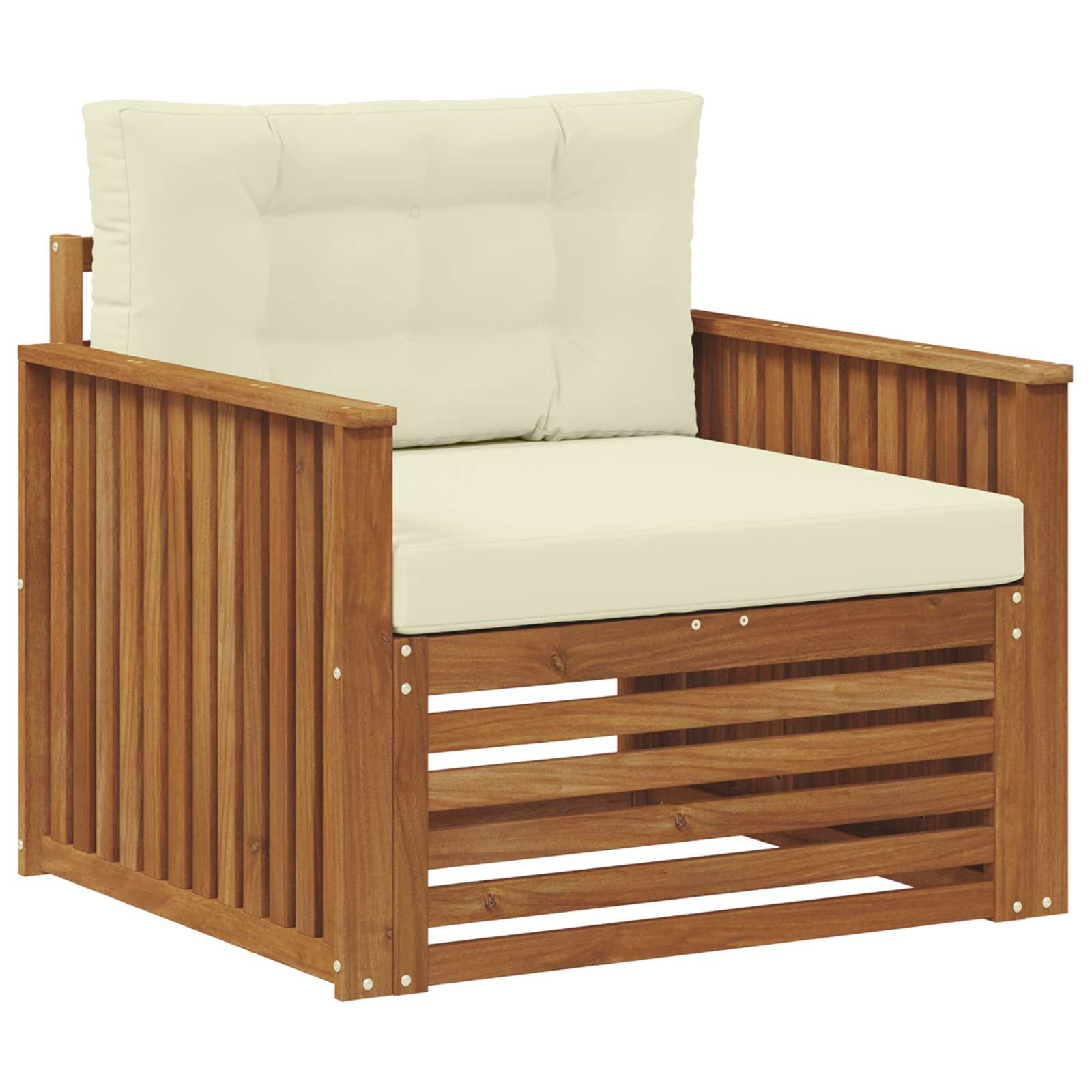 2 Stück Outdoor-Sofa Natur
