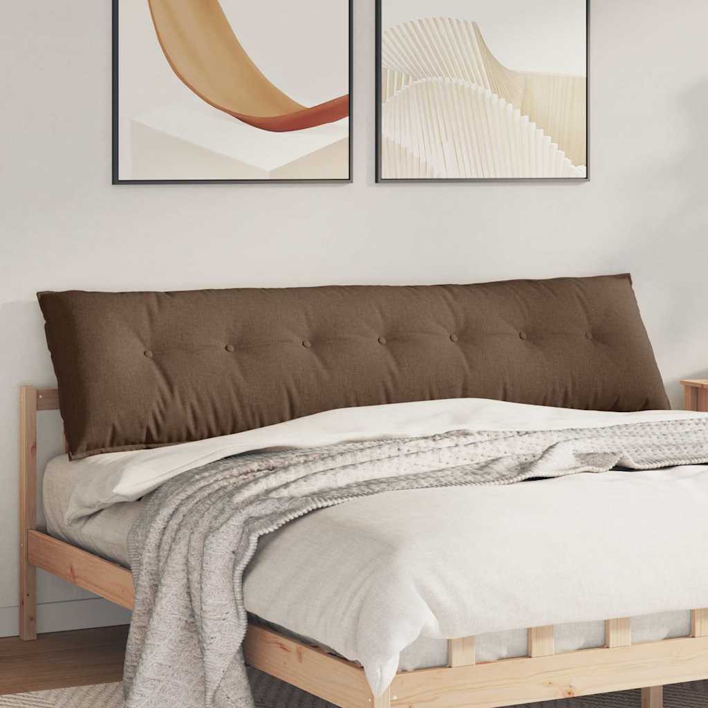 Rückenkissen Hellgrau 50 x 19 x 45 cm Stoff