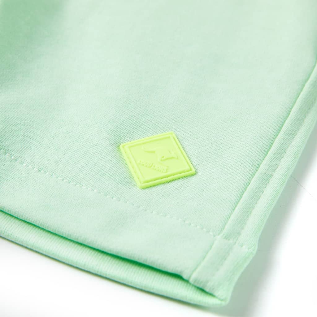 Kindershorts mit Kordelzug Blau Melange 116