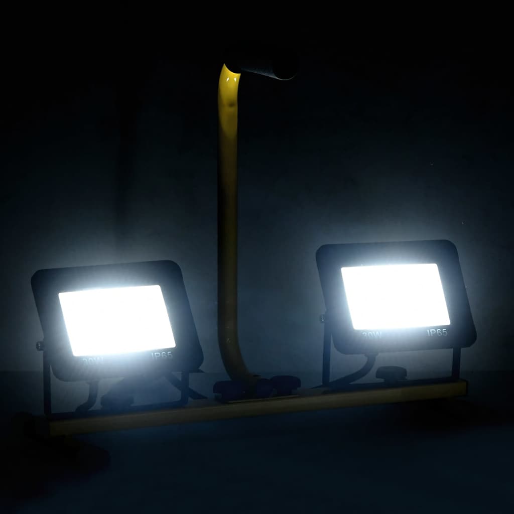 LED-Fluter mit Handgriff 2x10 W Warmweiß