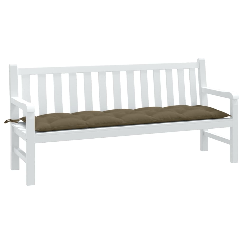 Gartenbank-Auflage Melange Anthrazit 100x50x7 cm Stoff