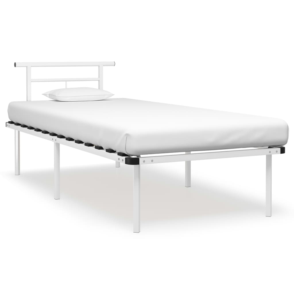 Bettgestell Grau Metall 90x200 cm