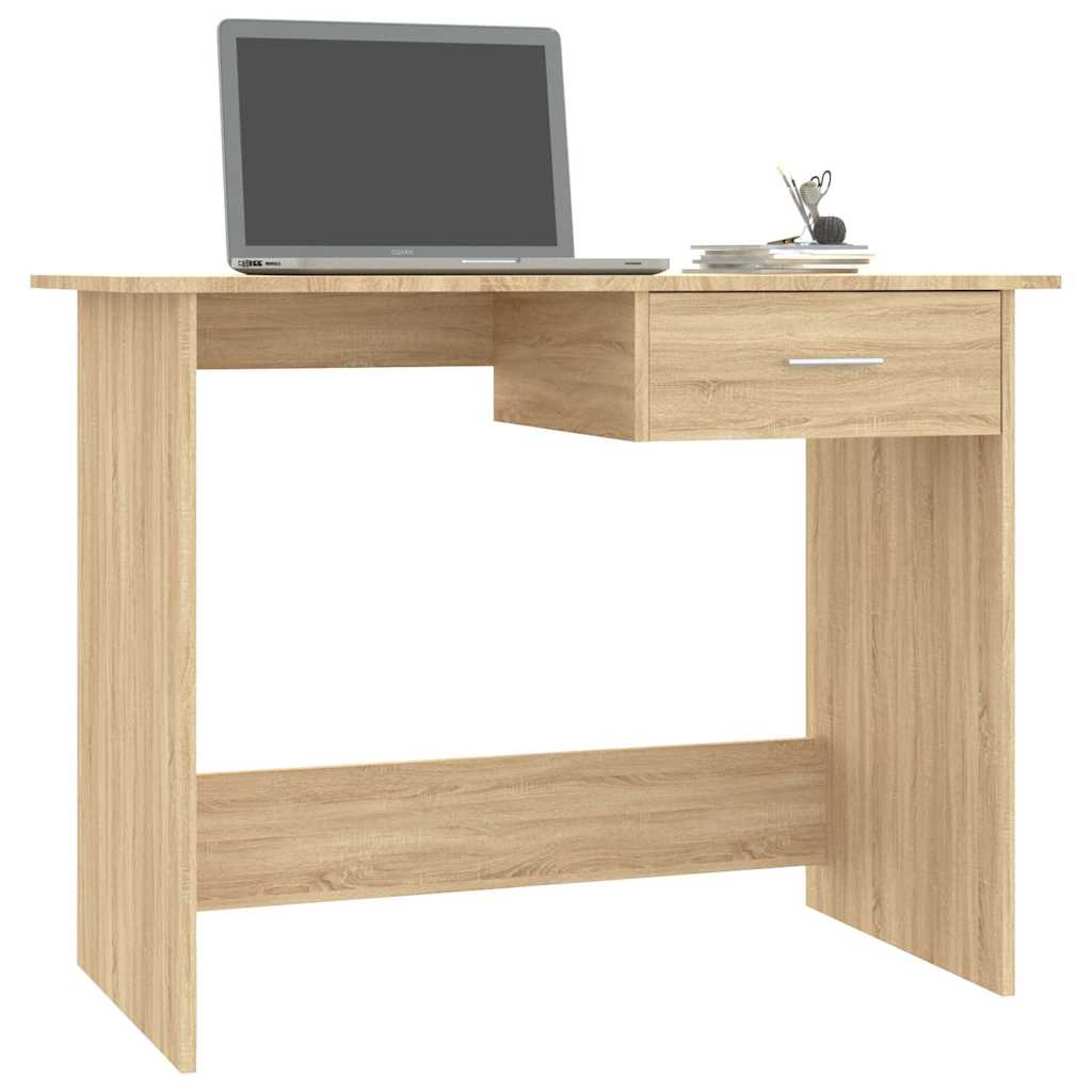 Schreibtisch Weiß 100x50x76 cm Holzwerkstoff