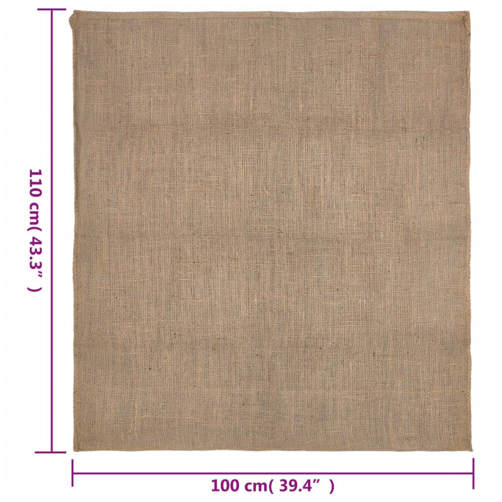 Jutesäcke 5 Stück 60 x 105 cm 100 % Jute 220 g/m²