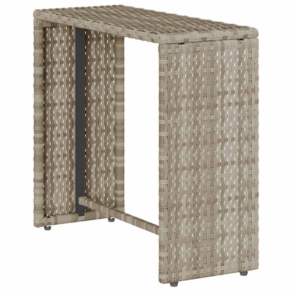 5-tlg. Garten-Sofagarnitur Kissen Stapelbar Schwarz Poly Rattan