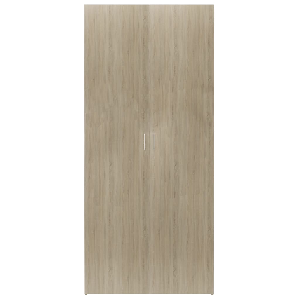 Schuhschrank Weiß 80x35,5x180 cm Holzwerkstoff