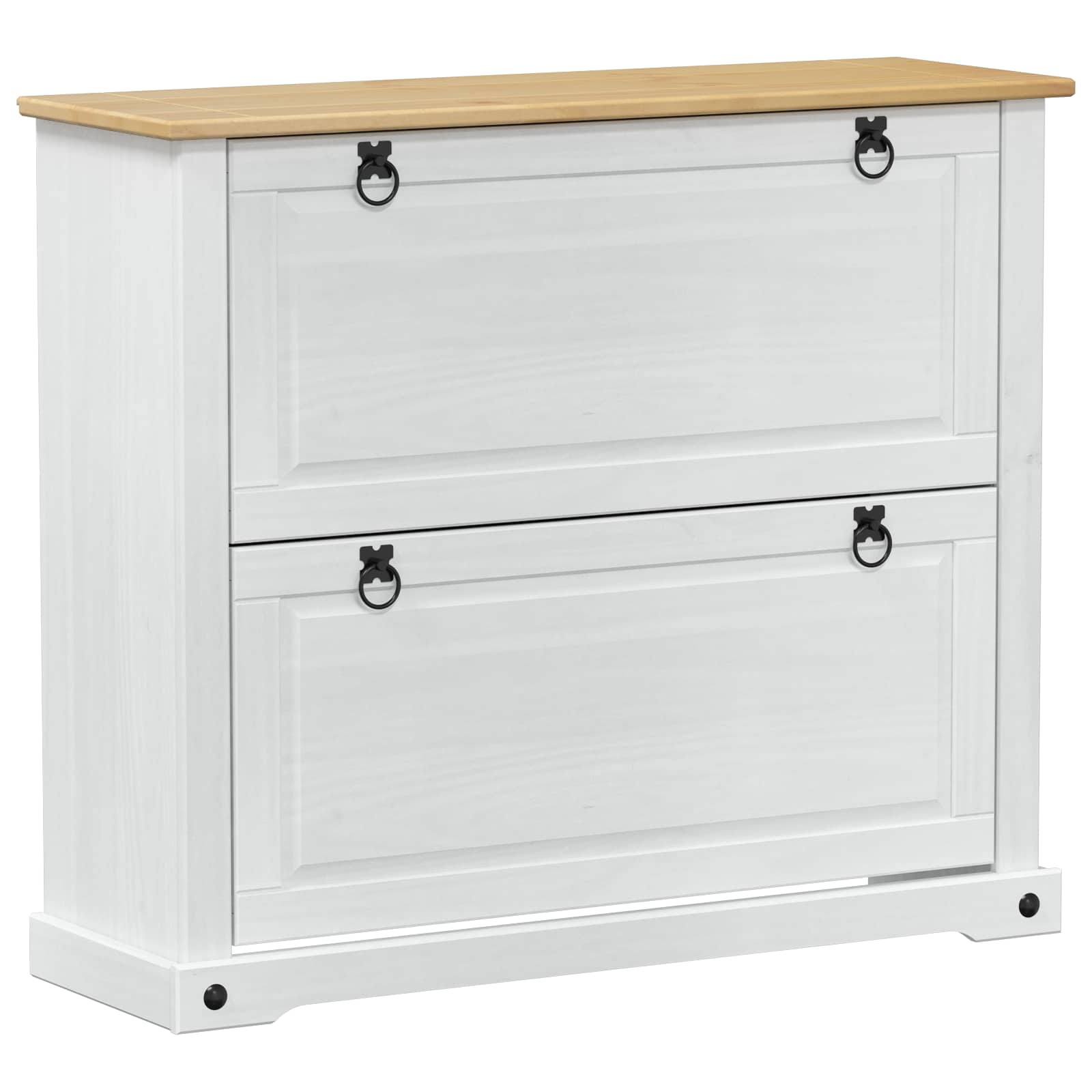 Schuhschrank Corona 99x32x47 cm Massivholz Kiefer