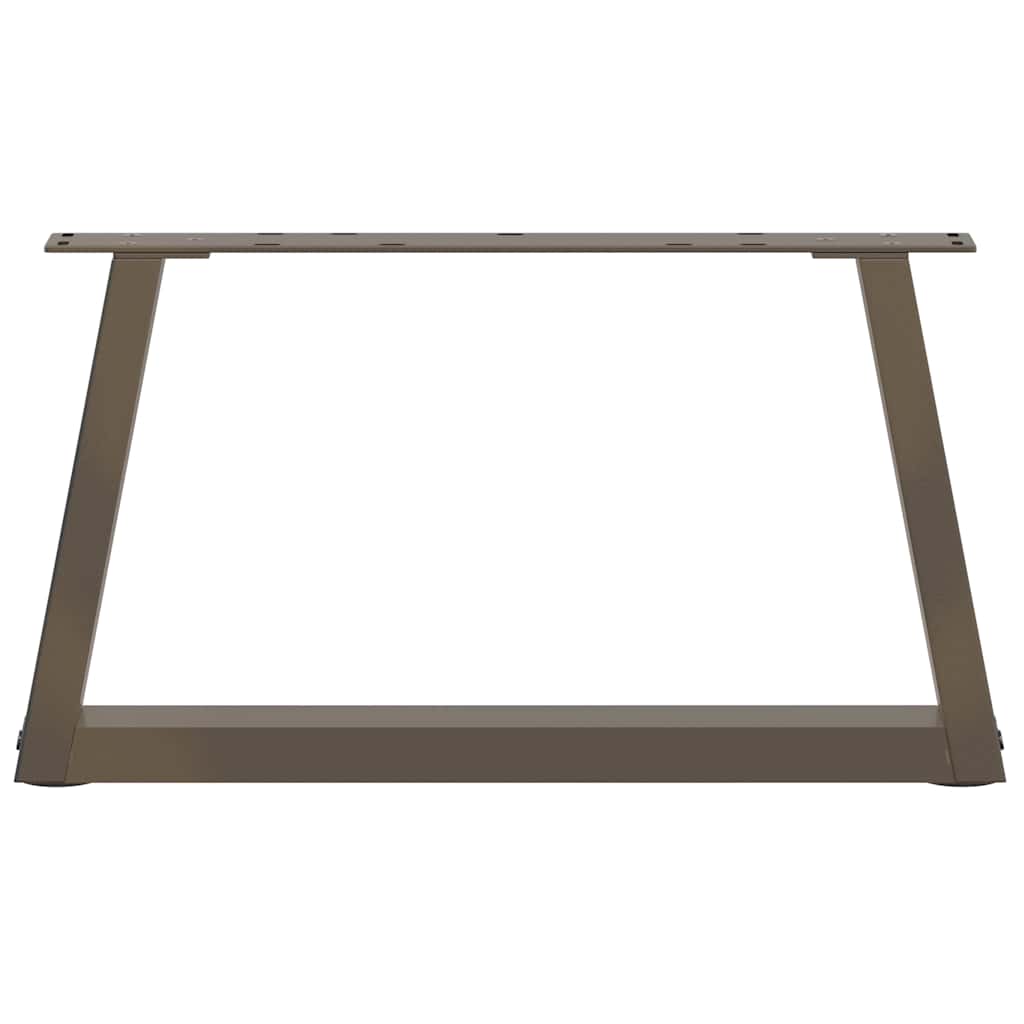 Couchtischbeine V-Form 2 Stück Schwarz 30x(30-31,3) cm Stahl