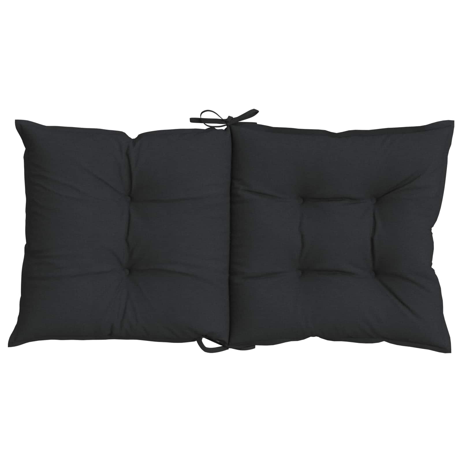 Niedriglehner-Auflagen 2 Stk Melange Anthrazit 100x50x7cm Stoff