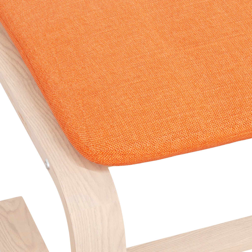 Fußhocker Creme 51x41x40 cm Stoff