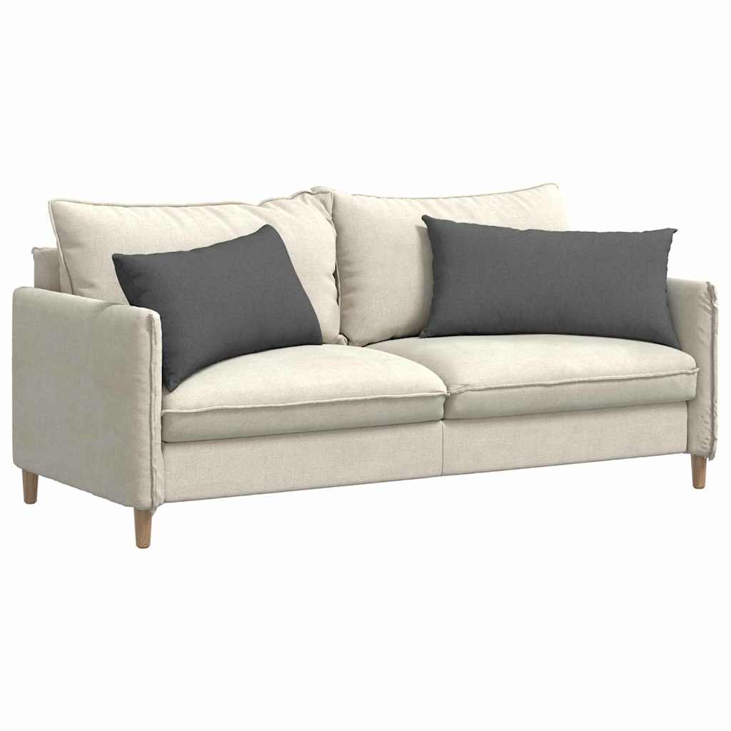 Sofakissen 2 pcs Hellgrau 50 x 30 cm Stoff