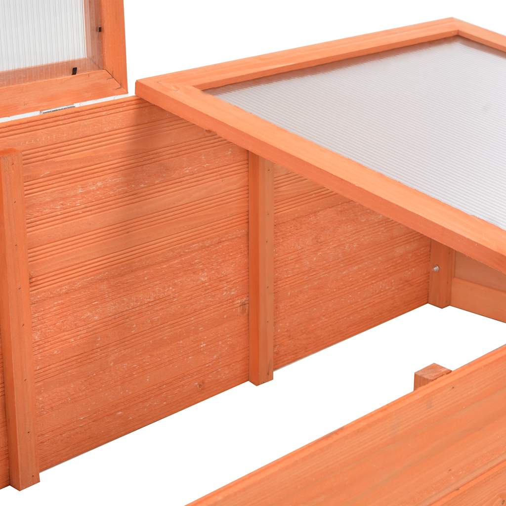 Frühbeet Holz 180x57x62 cm