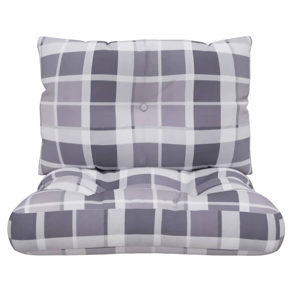 Palettenkissen 3-tlg. Taupe Stoff