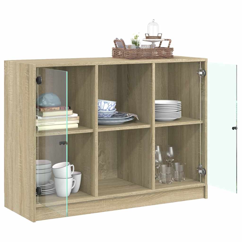 Bücherschrank mit Türen Weiß 204x37x75 cm Holzwerkstoff