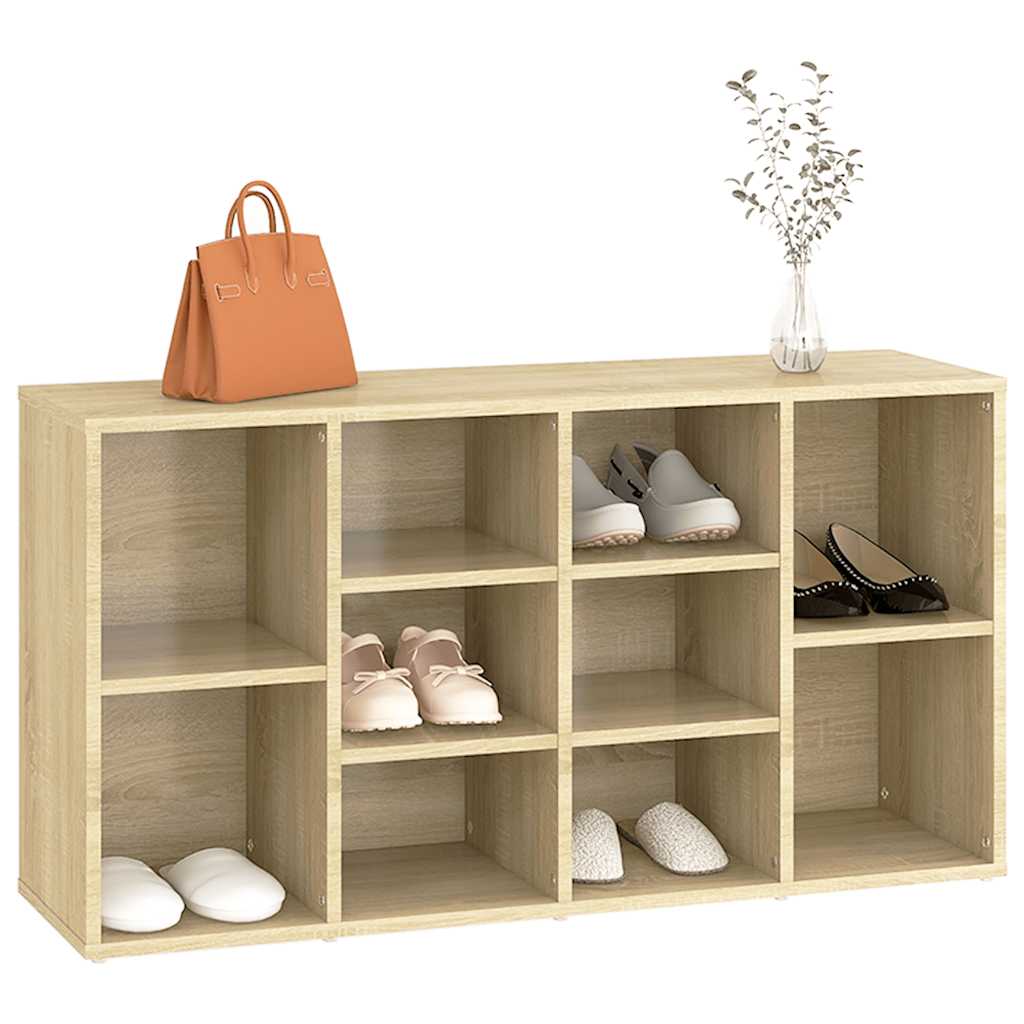 Schuhbank Weiß 103x30x55 cm Holzwerkstoff
