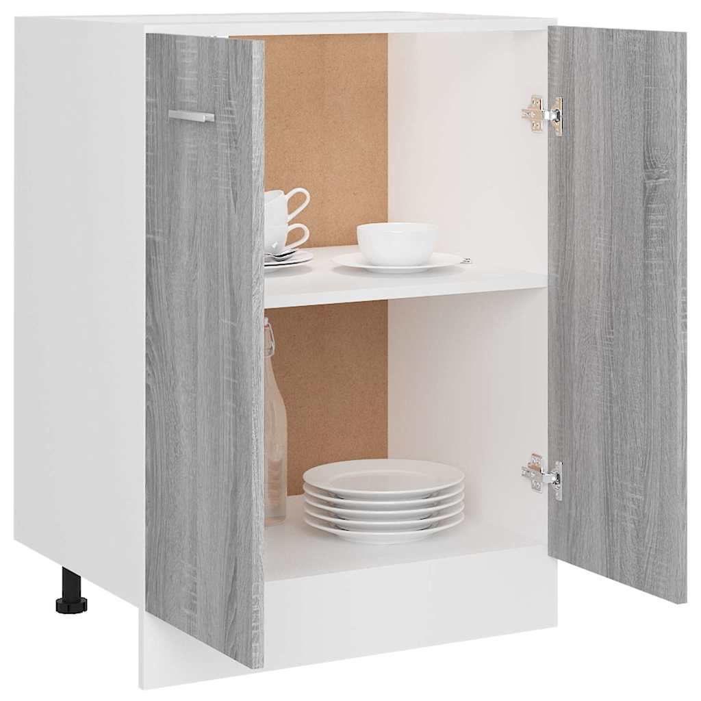 Unterschrank Lyon Weiß 60x46x81,5 cm Holzwerkstoff