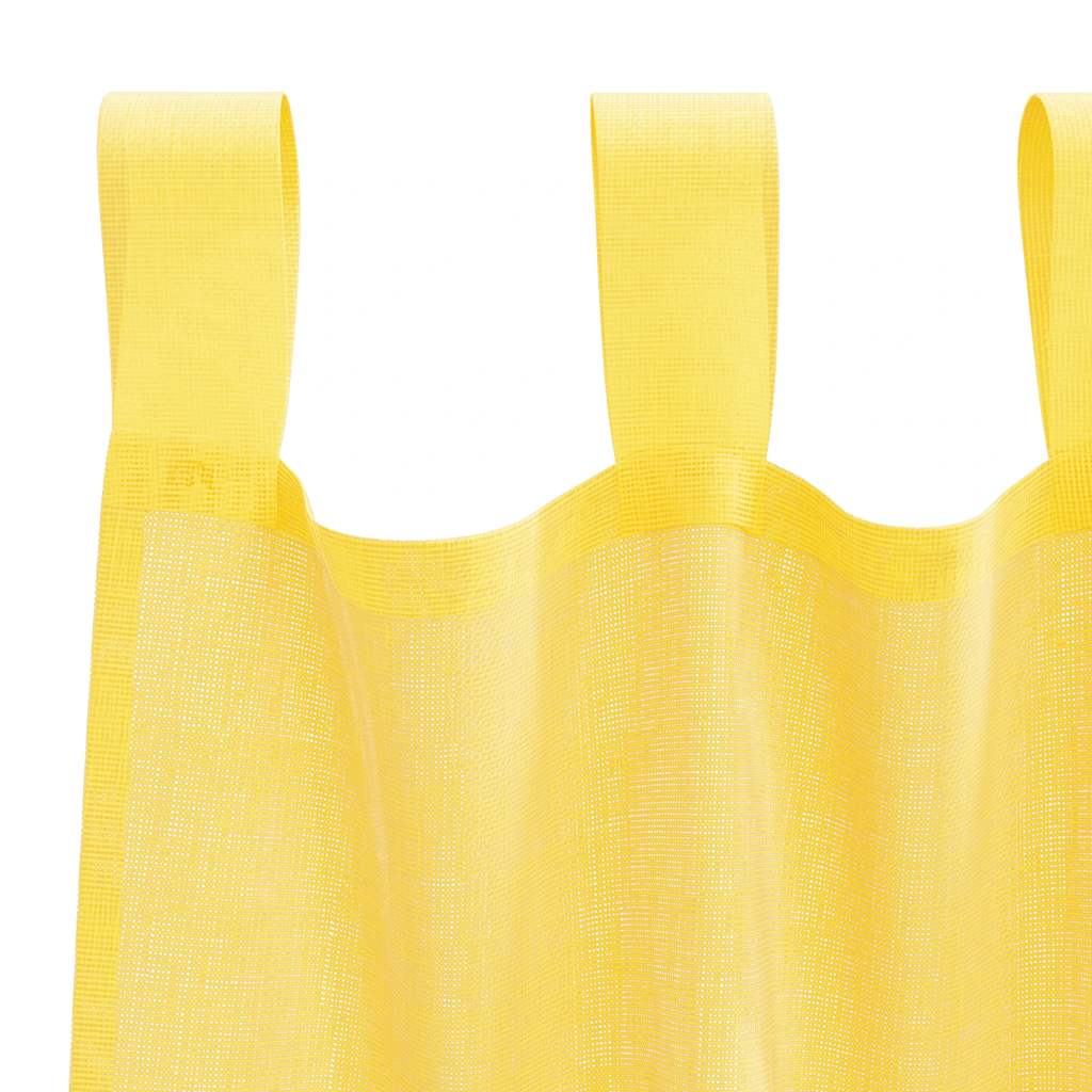 Voile Vorhänge mit Ösen 2 Stk. Apfelgrün 140x140 cm