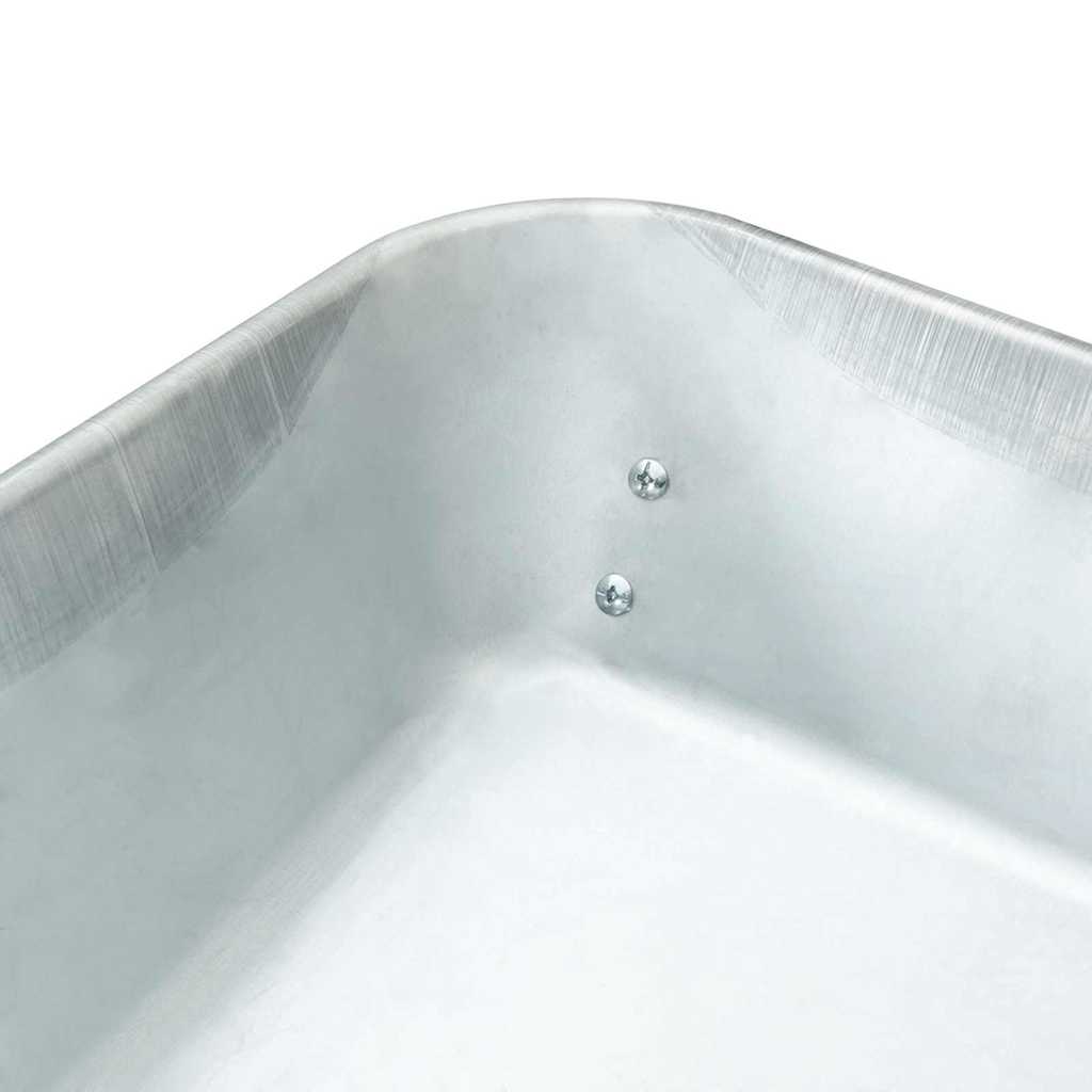 Schubkarre Silber und Schwarz 137 x 60 x 65,5 cm Stahl