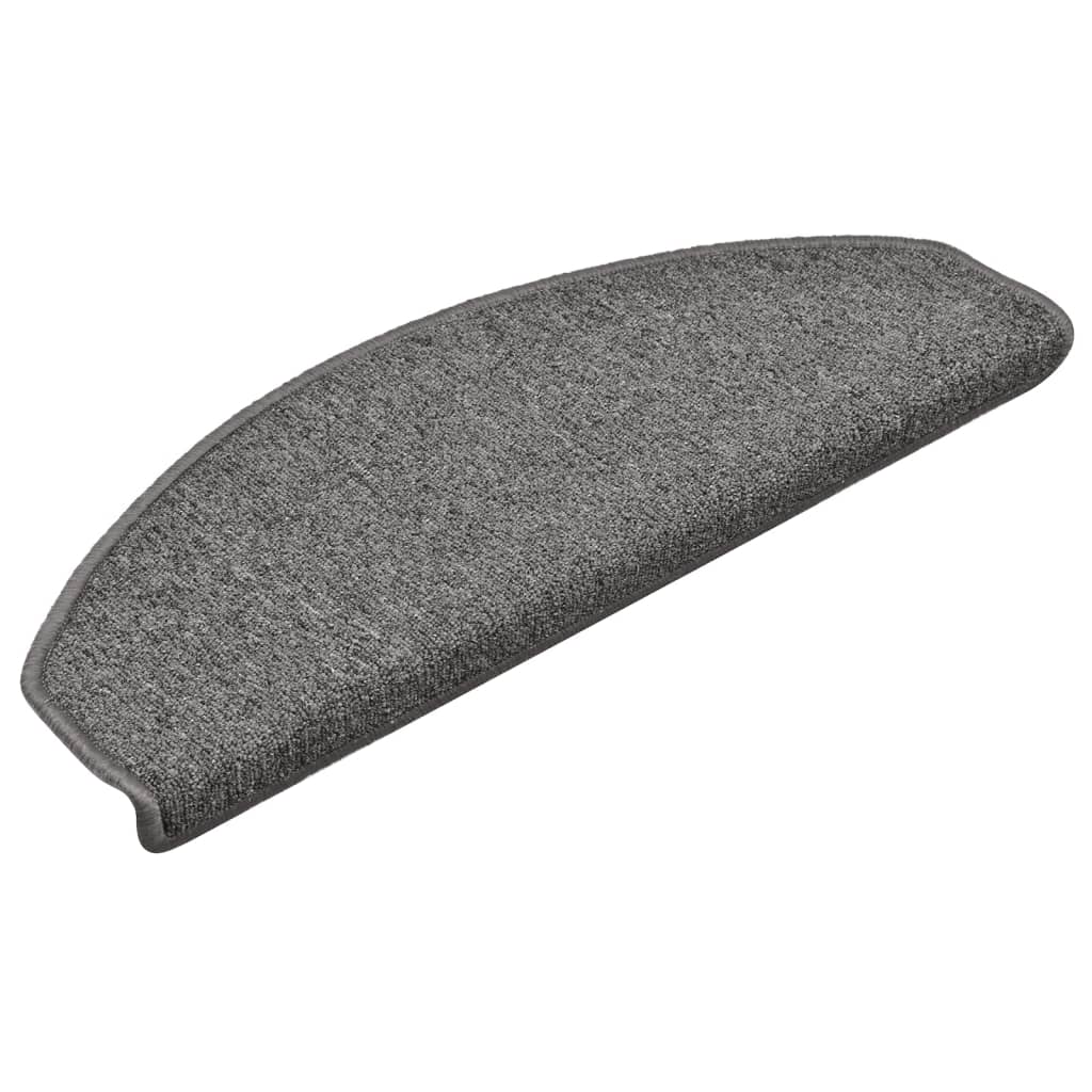 Stufenmatten 15 Stk. 56x17x3 cm Anthrazit Halbrund