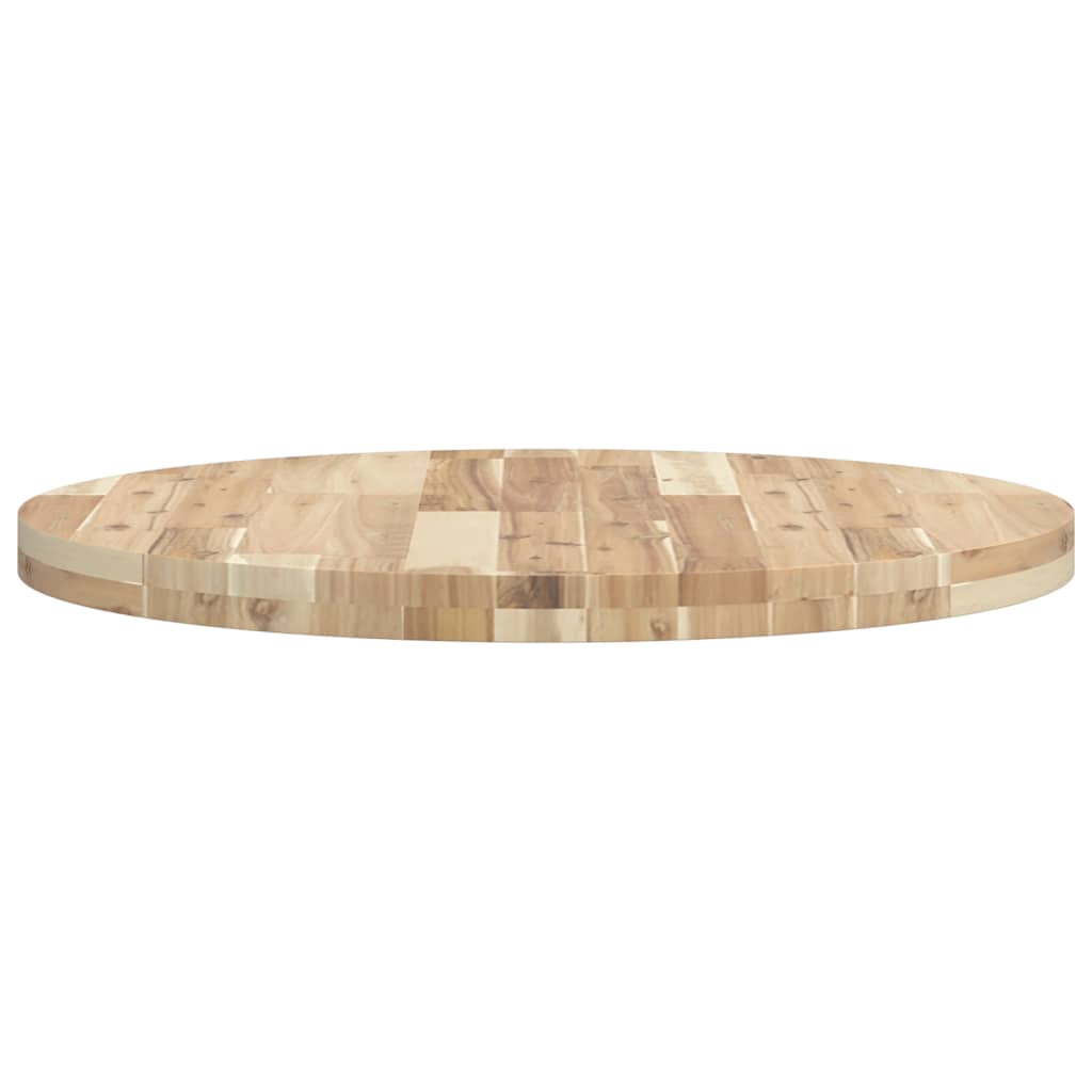 Tischplatte Rund Ø40x2 cm Massivholz Akazie