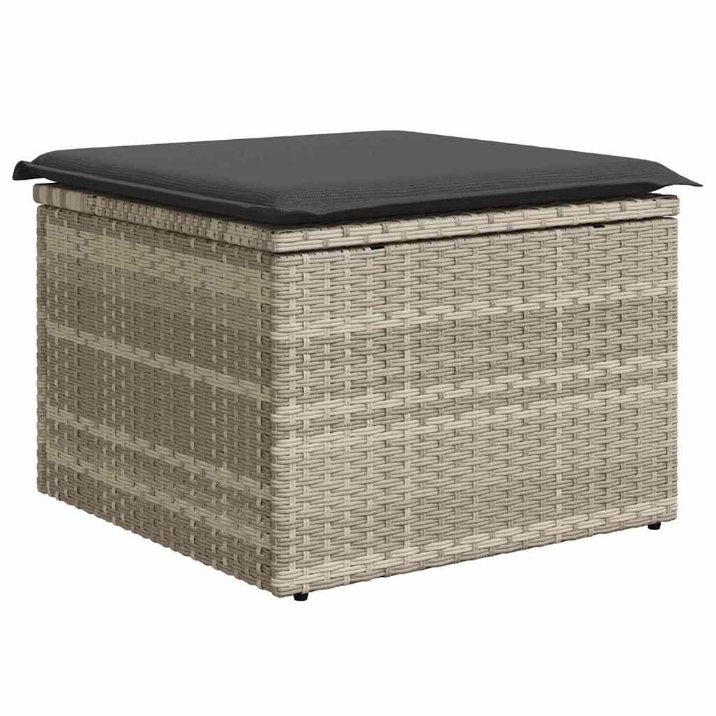 Garten Essgruppe mit Kissen 6 pcs Schwarz und Creme