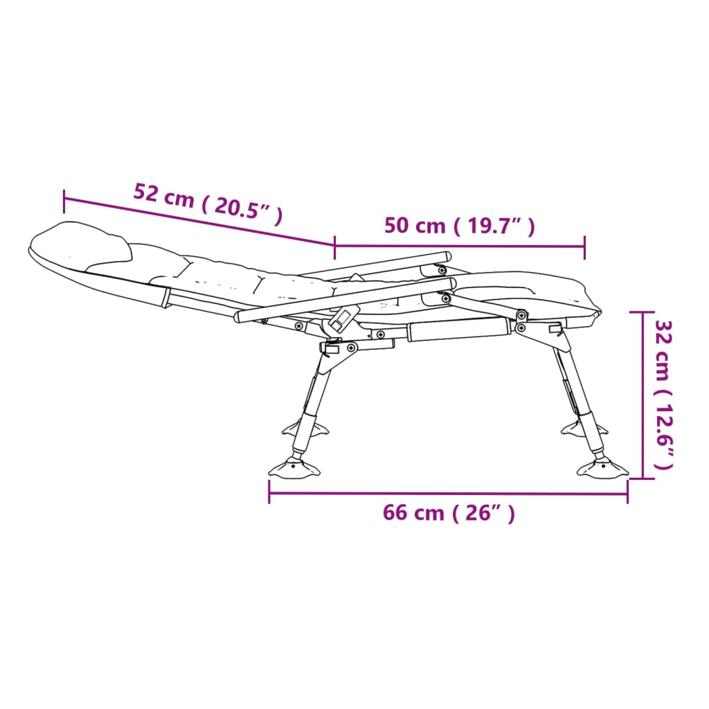 Angelstuhl mit Armlehnen Klappbar Grün