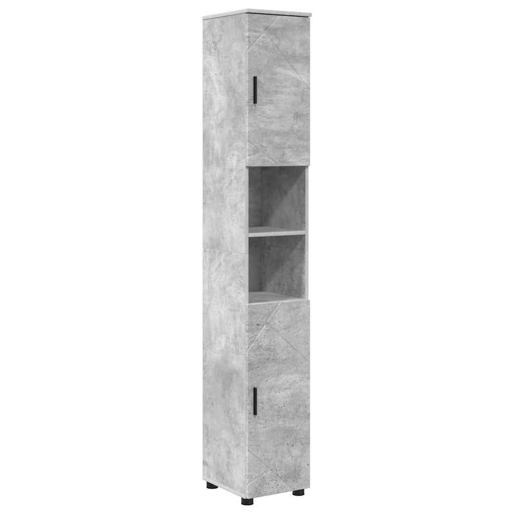 Badezimmermöbel-Set mit Tür 4 pcs Weiß Holzwerkstoff & Metall