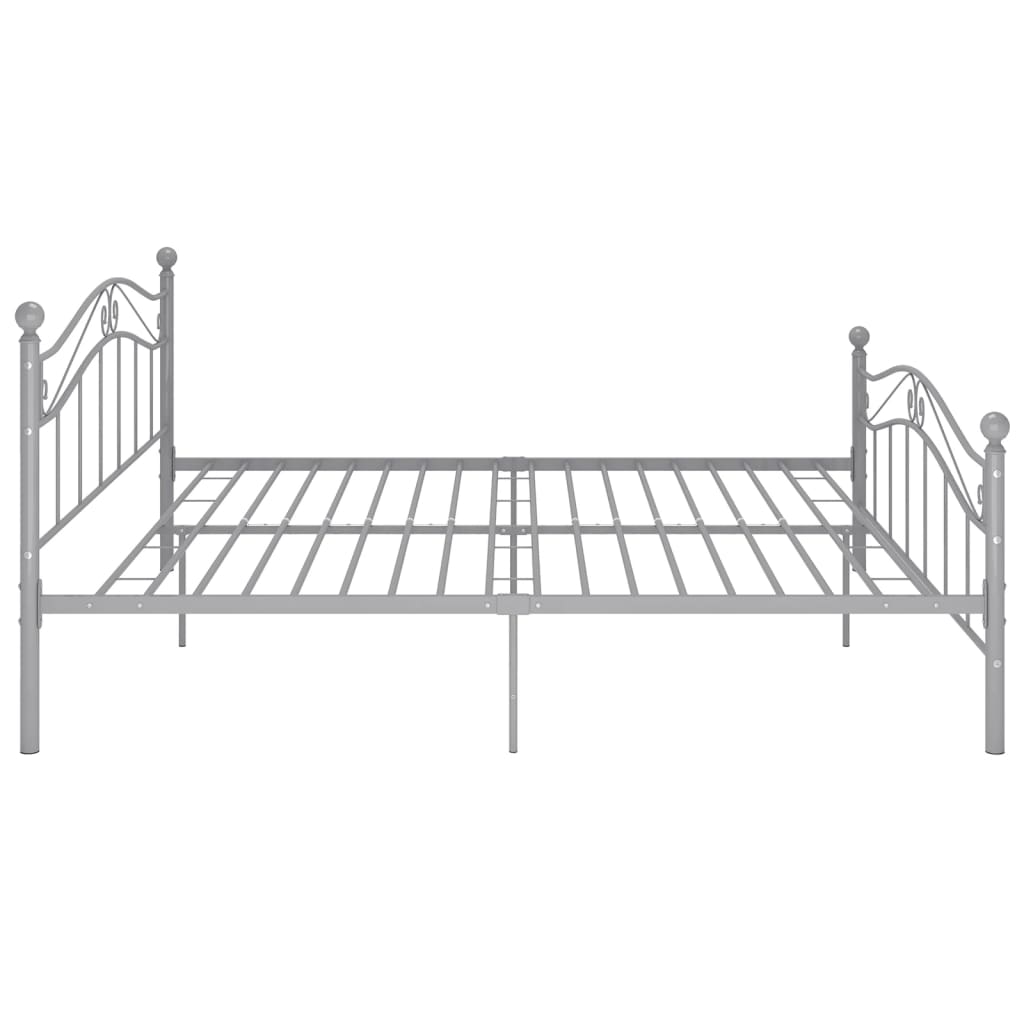 Bett Weiß Metall 120x200 cm