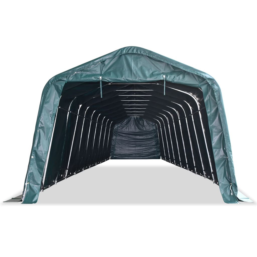 Weidezelt PVC 550 g/m² 3,3×3,2 m Dunkelgrün