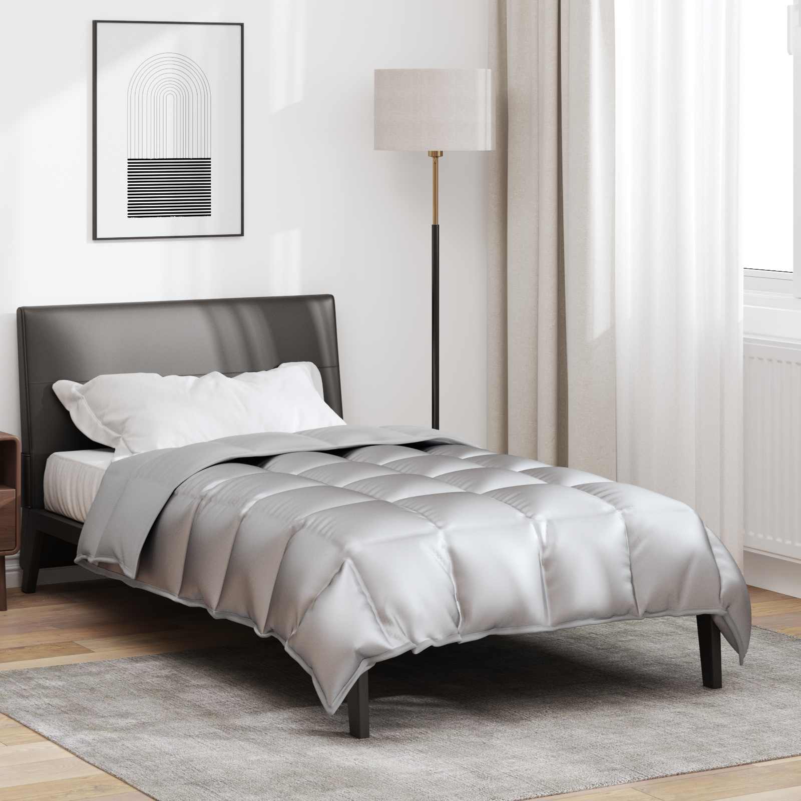 Winterbettdecke Gold 135 x 200 cm Satin und Mikrofaser