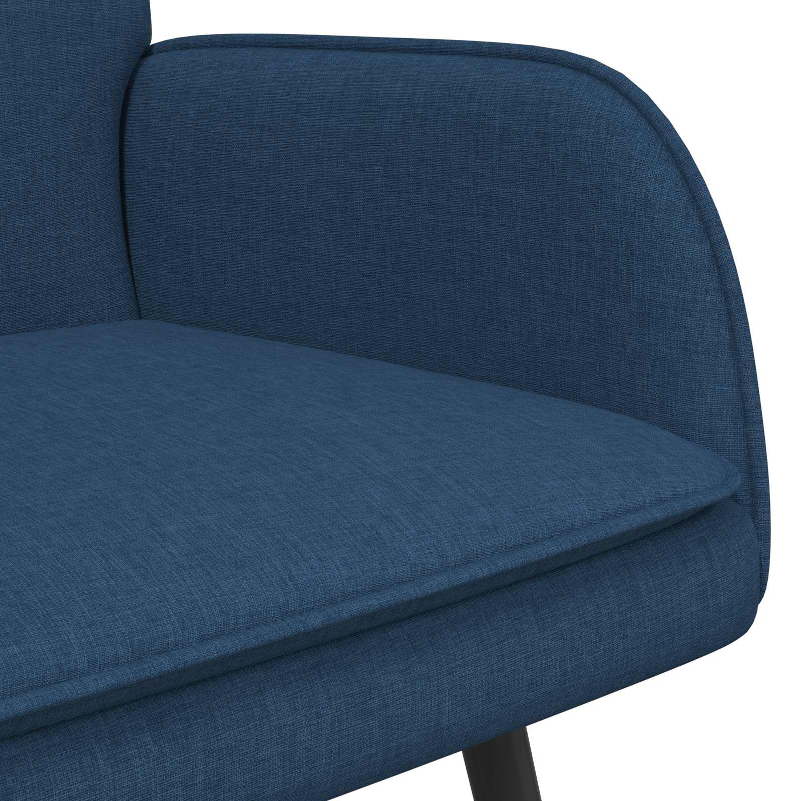2-Sitzer Sofa Hellgrau 115 x 61 x 87 cm Stoff