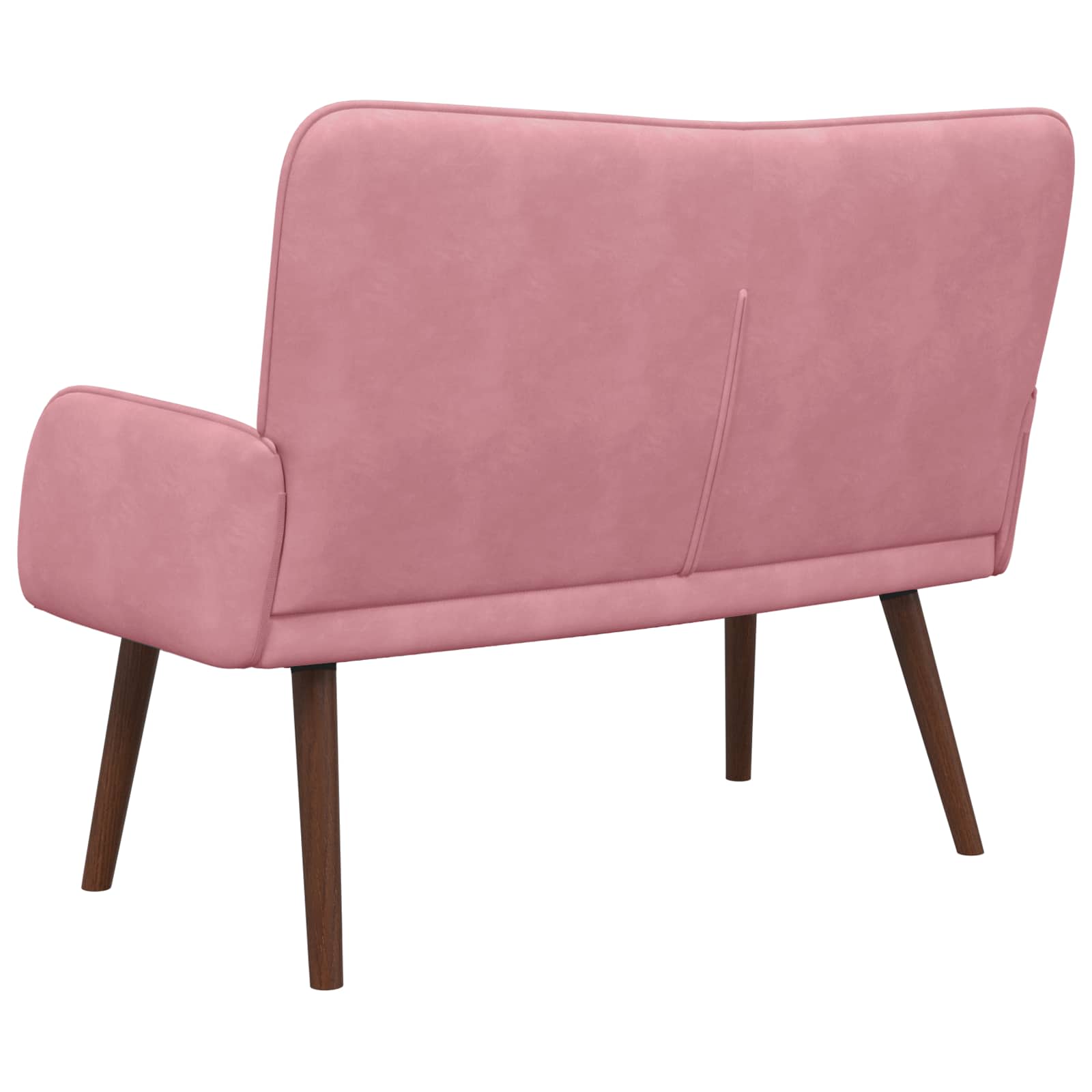 2-Sitzer Sofa Hellgrau 115 x 61 x 87 cm Samt (V)