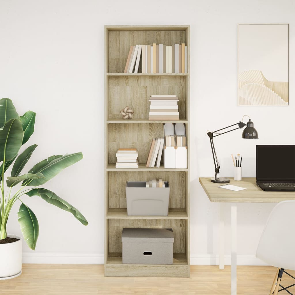 Bücherregal Weiß 40x24x75 cm Holzwerkstoff