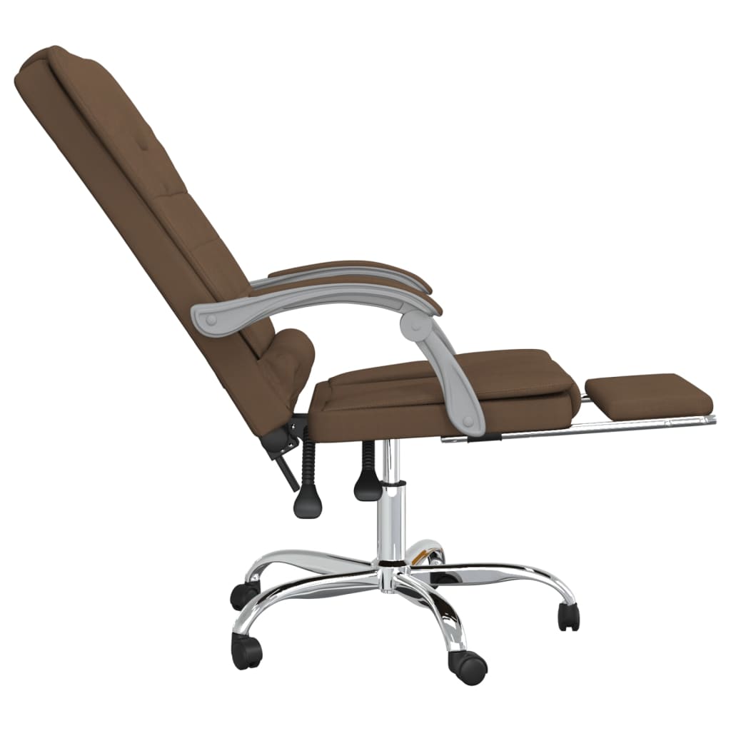 Bürostuhl mit Massagefunktion Taupe Stoff