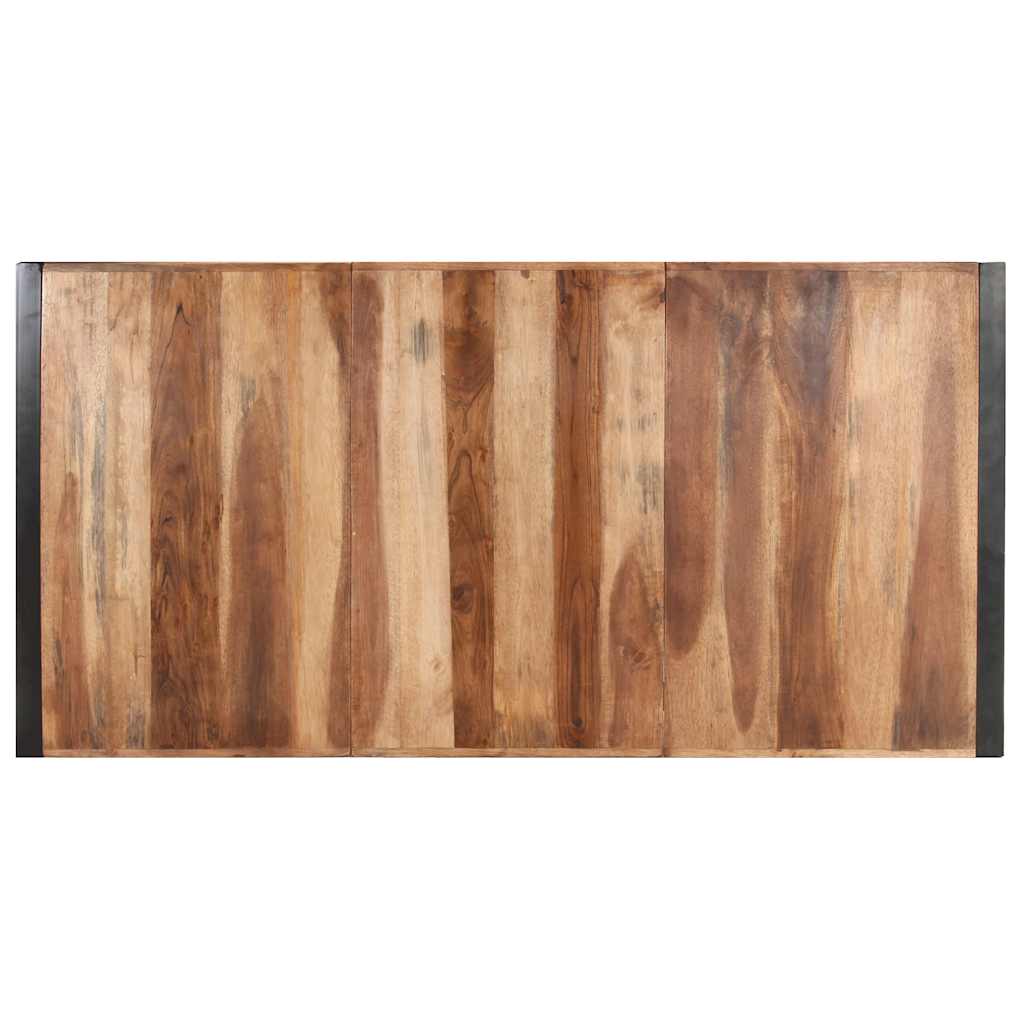 Couchtisch 140x140x40 cm Raues Mangoholz