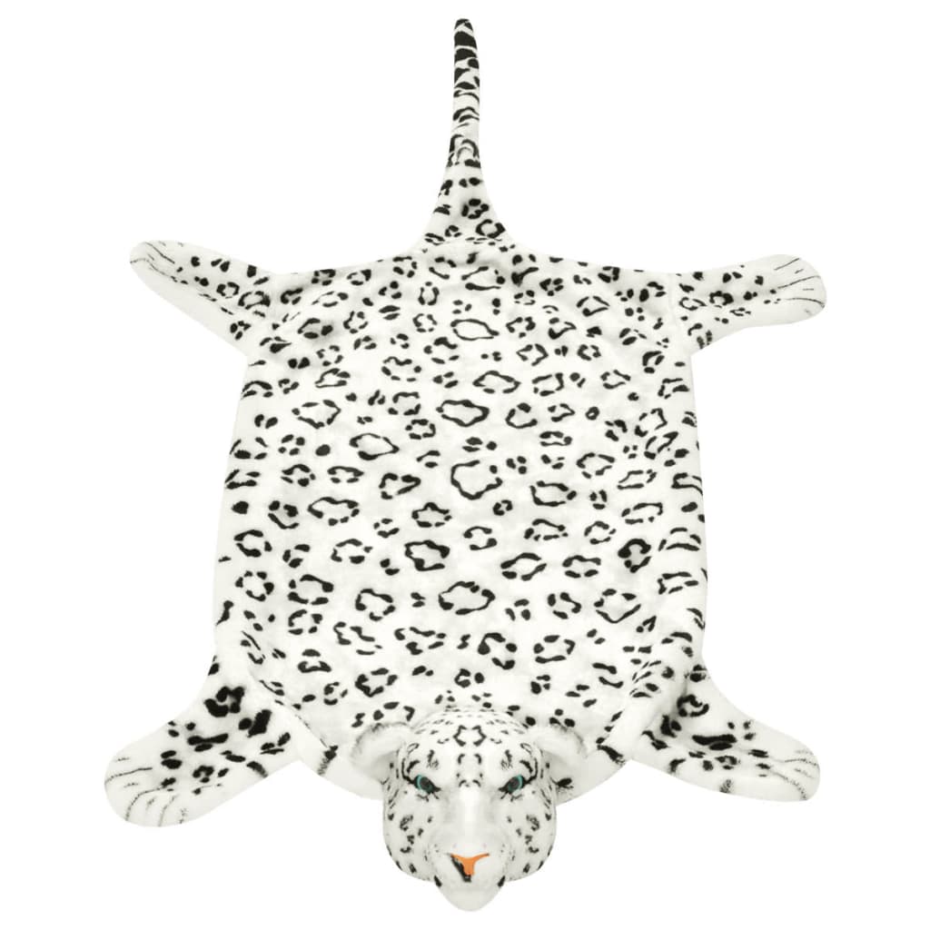 Plüsch Leopardenfell Teppich 139 cm Braun