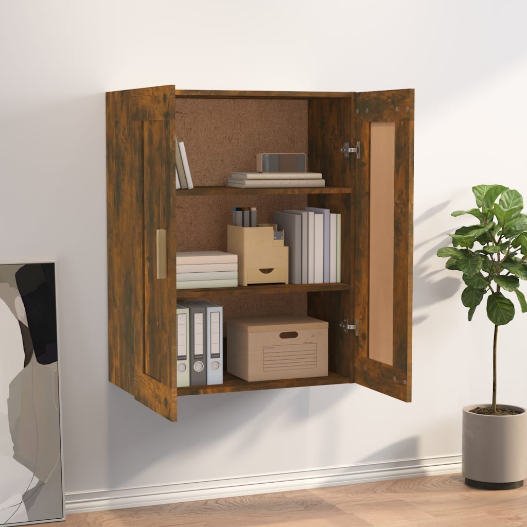 Wandschrank Weiß 69,5x32,5x90 cm Holzwerkstoff