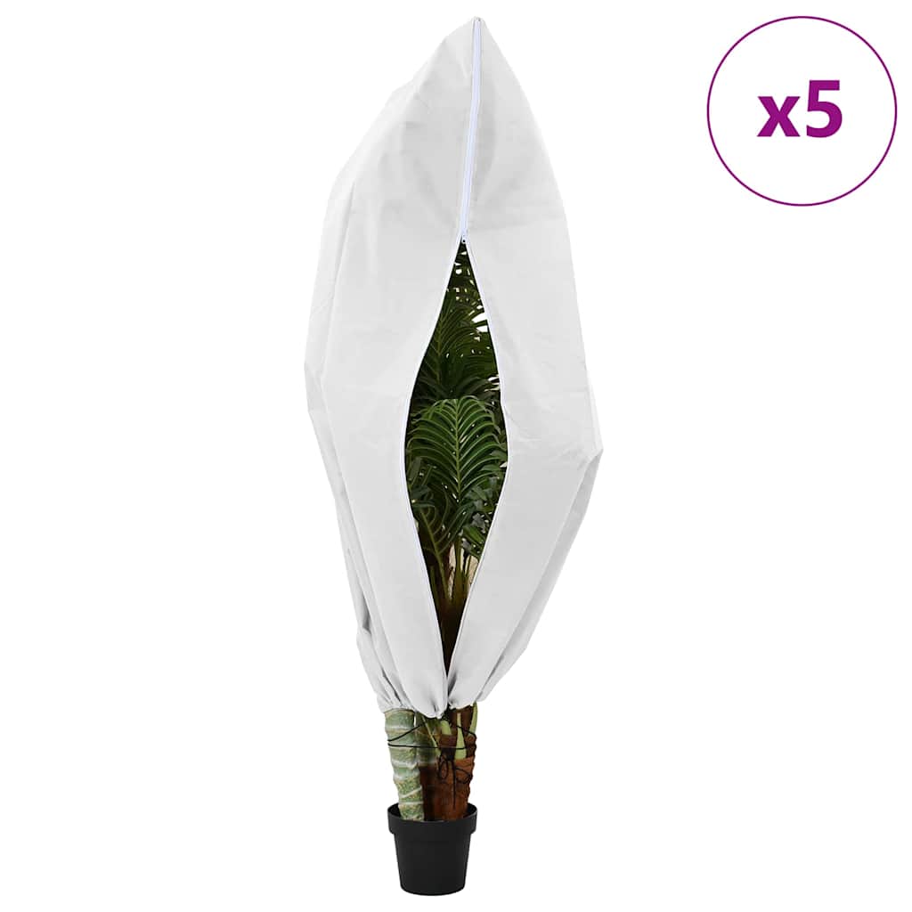 Wintervlies mit Reißverschluss 4 Stk. 70 g/m² 1x1,55 m
