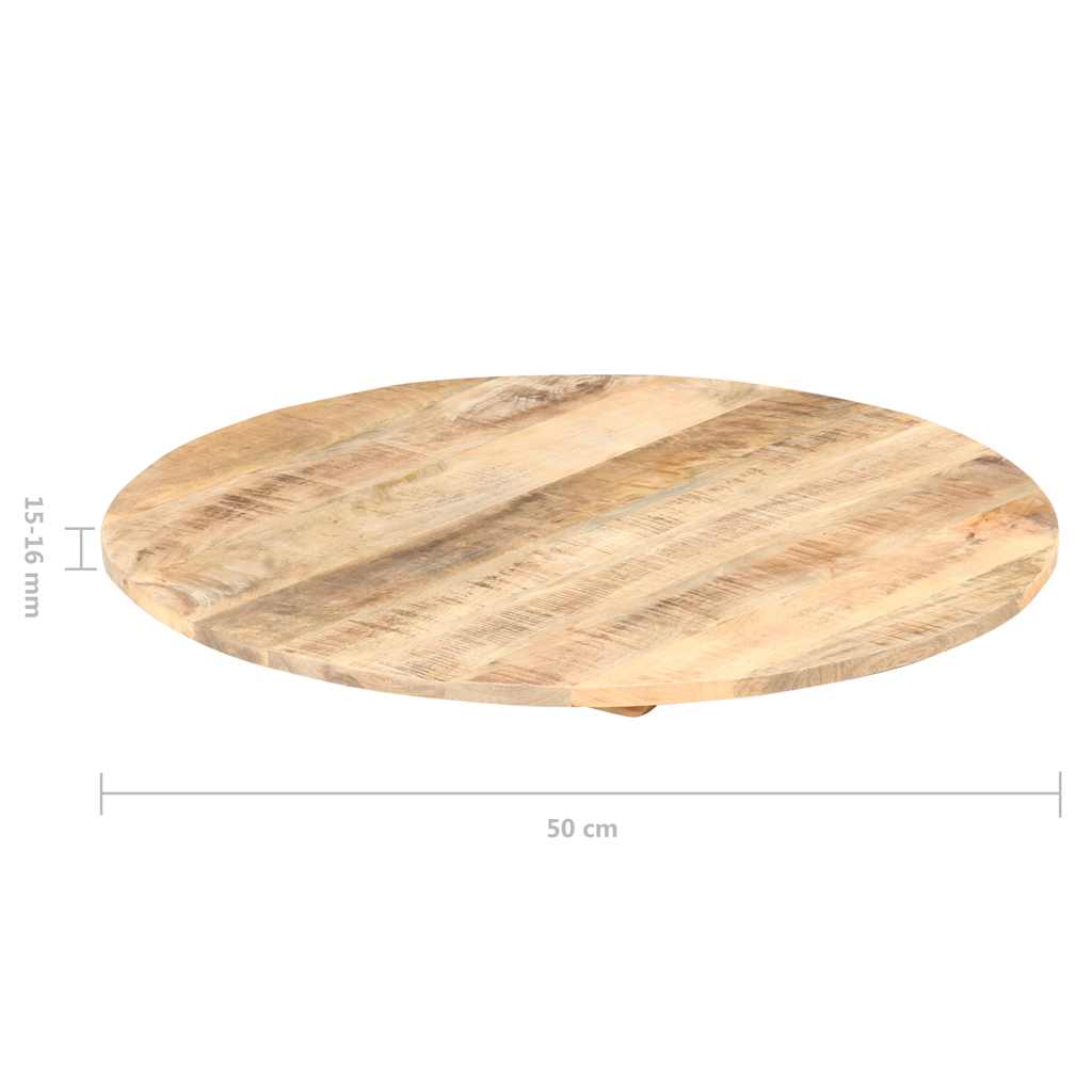 Tischplatte Massivholz Akazie Rund 15-16 mm 40 cm