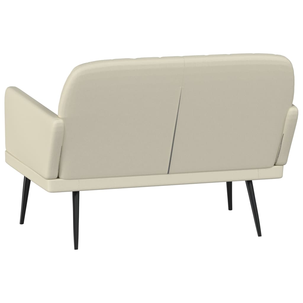 Sitzbank Grau 107x80x81 cm Kunstleder